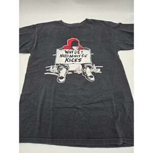 Nike Mens Why Lie Need Money For Kicks Graphic T-Shirt Black Medium Sneakerhead